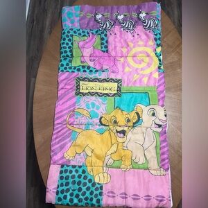 Vintage Lion King Children’s Pink Sleeping Bag Sack Mat 90’s Nostalgia